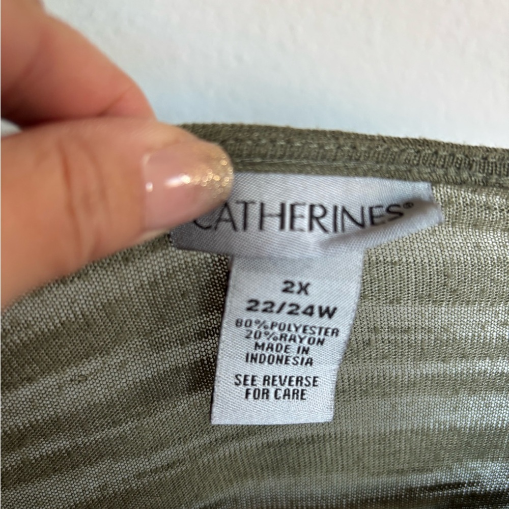 Catherines Sage Green Top and Cardigan Set - Picture 5 of 5